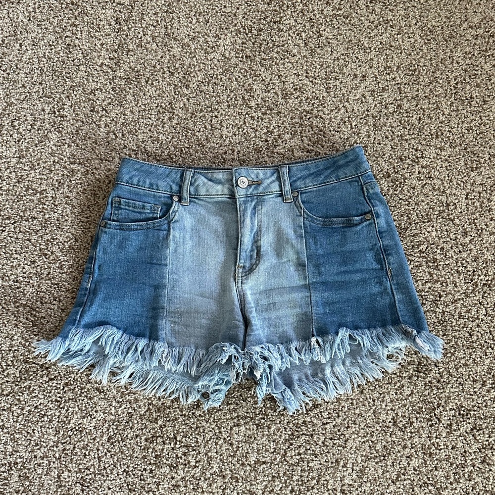 Altar’s State Teagan Two Tone Denim Shorts